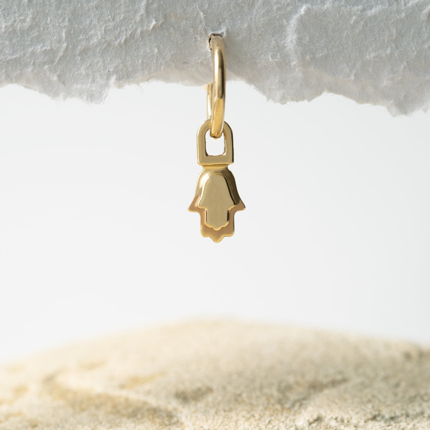 Hamsa hoop earring