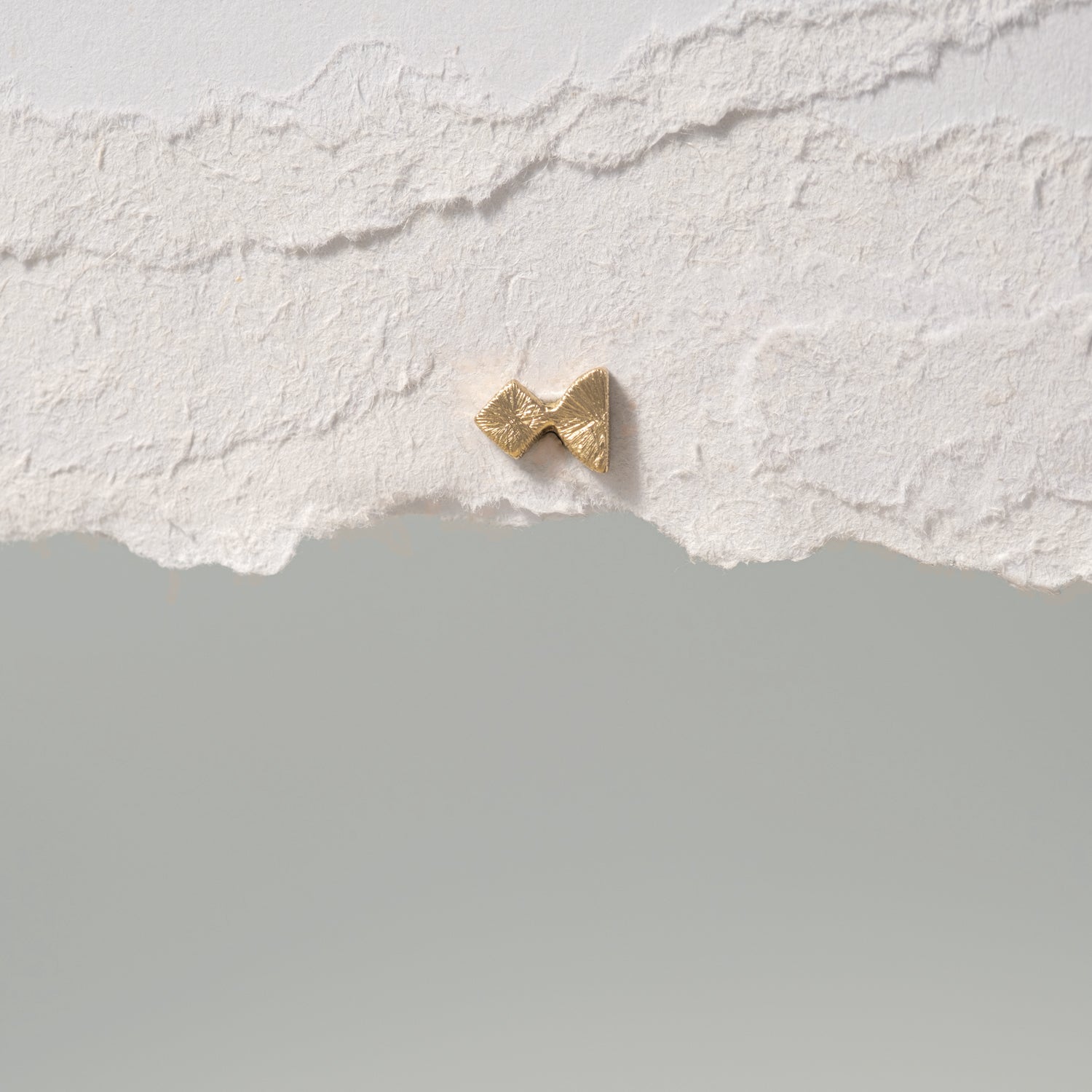 Fish earring with texture