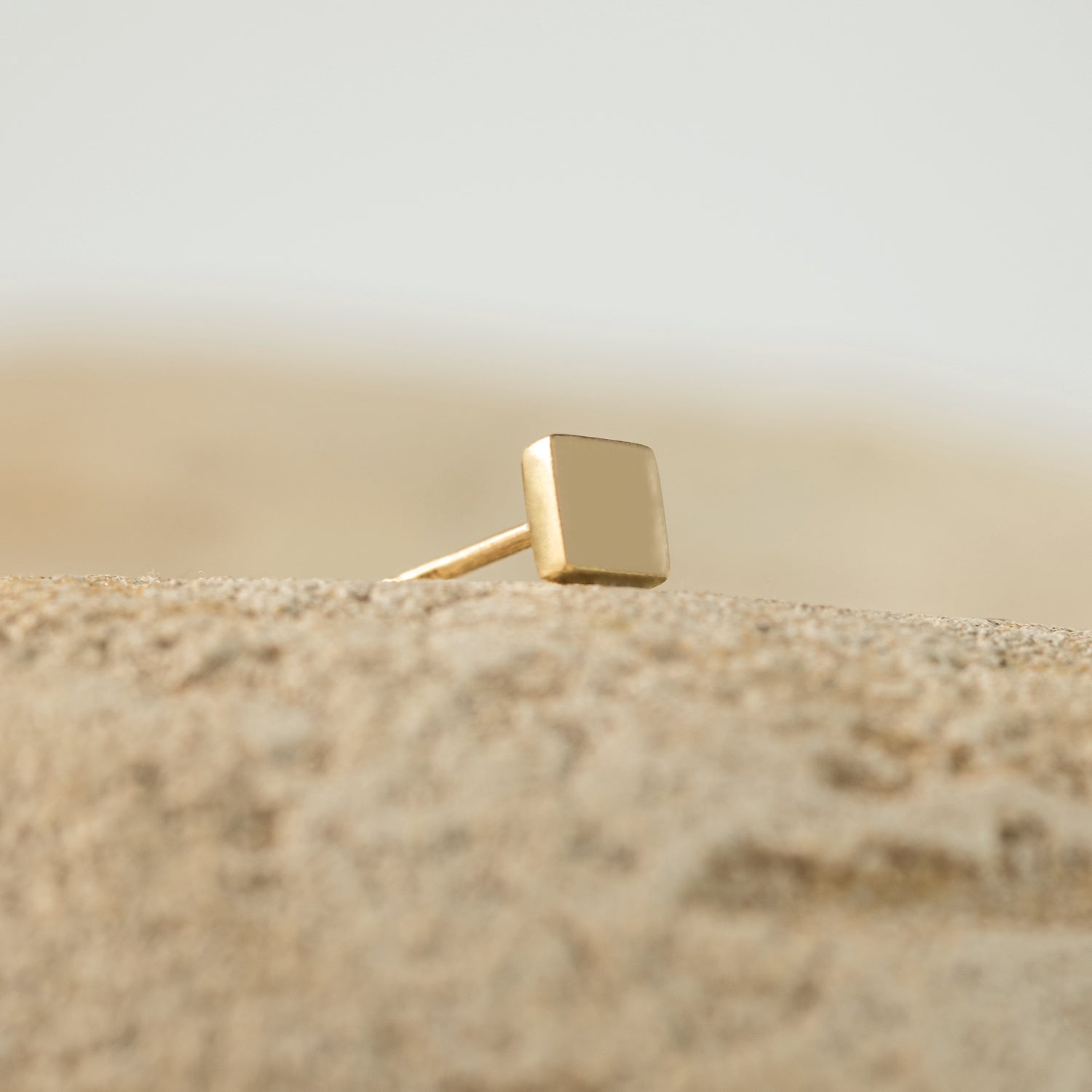 Smooth sparkle earring