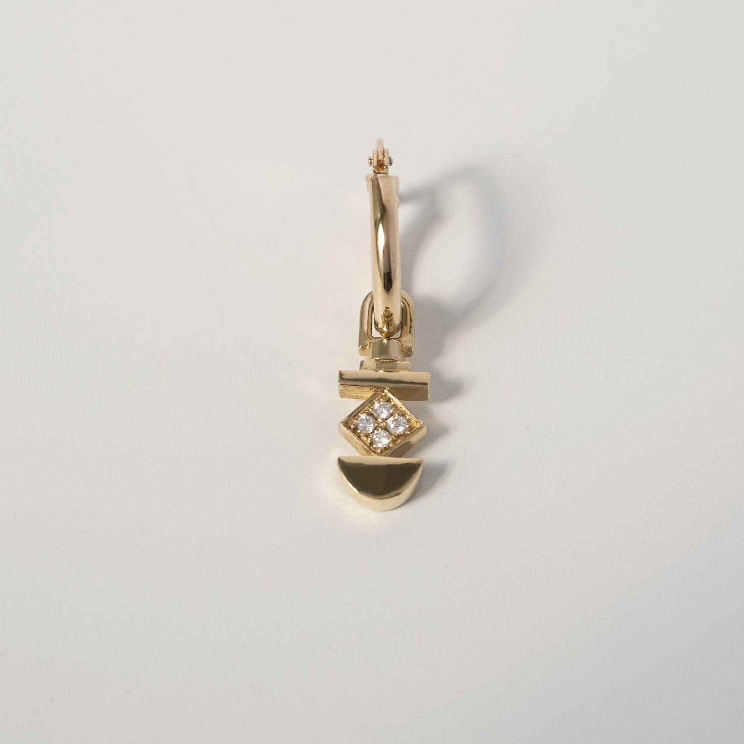 Studded Adam hoop earring